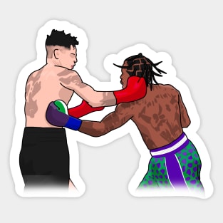 Davis vs garcia Sticker